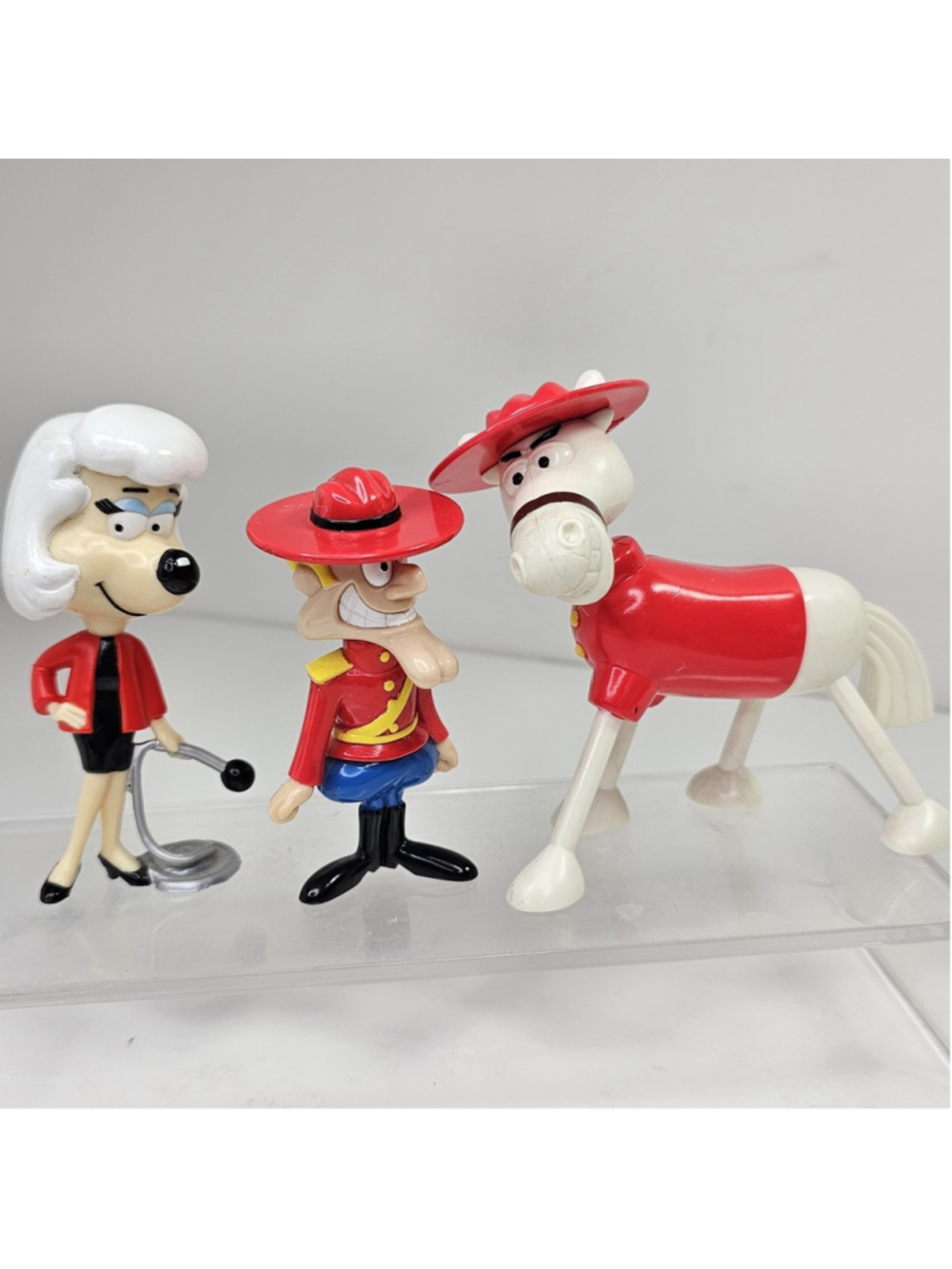 Vintage Underdog Dudley Do-Right Figure Lot Sweet Polly Purebred Horse 3pcs
